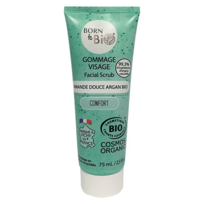 Gommage visage aux amandes douces et à l’argan – Certifié bio