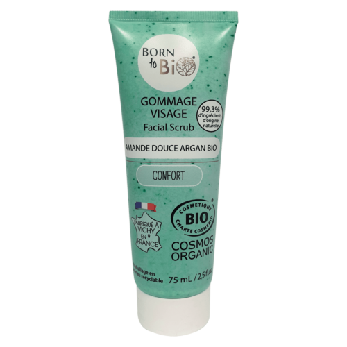Gommage visage aux amandes douces et à l’argan – Certifié bio
